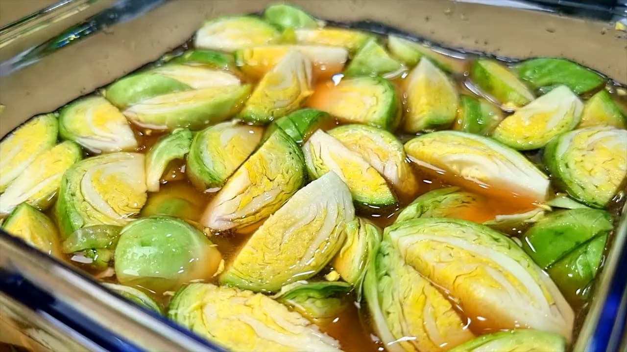 방울양배추물김치