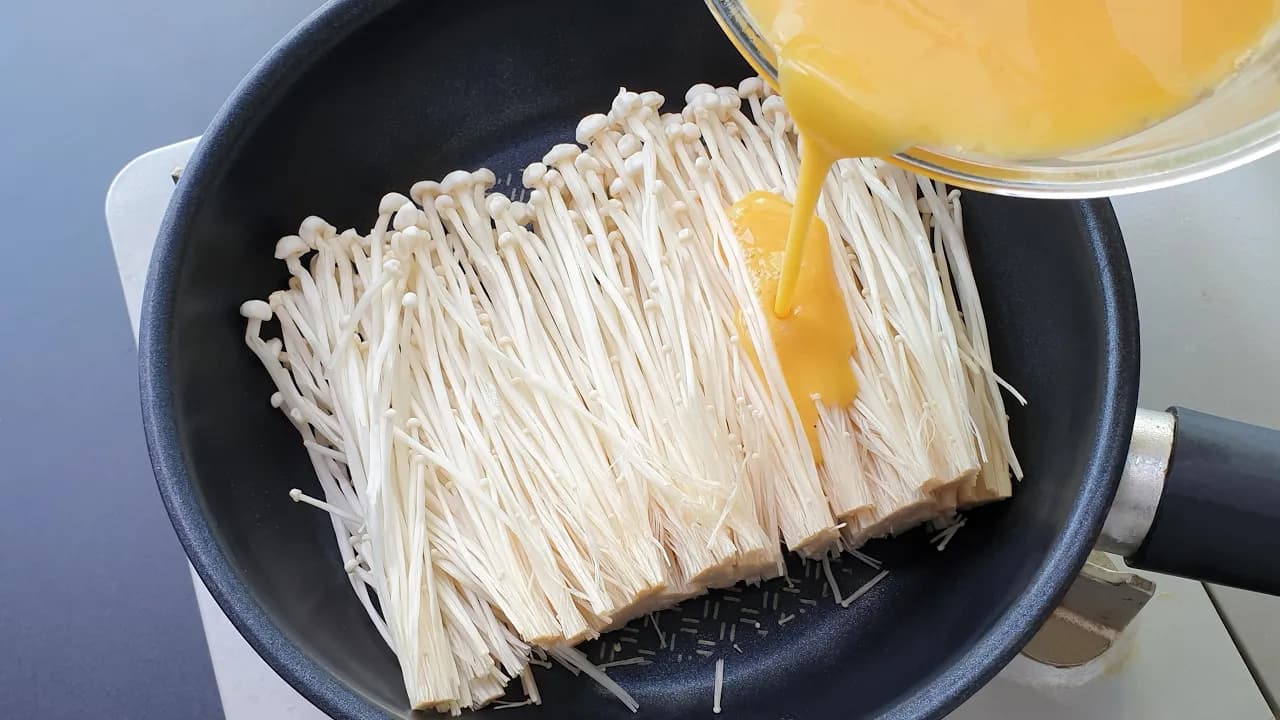 팽이버섯 계란전