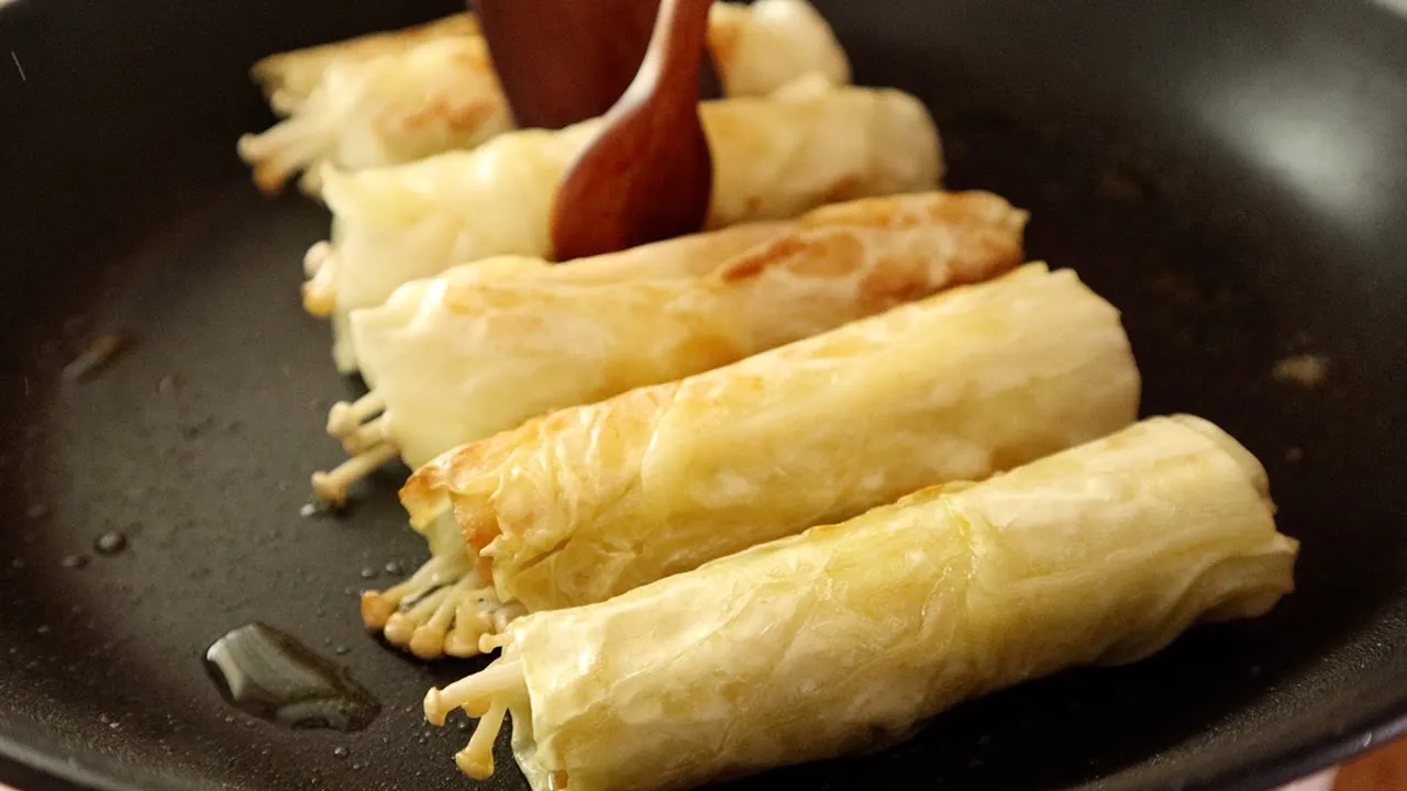 양배추 두부 팽이버섯 말이