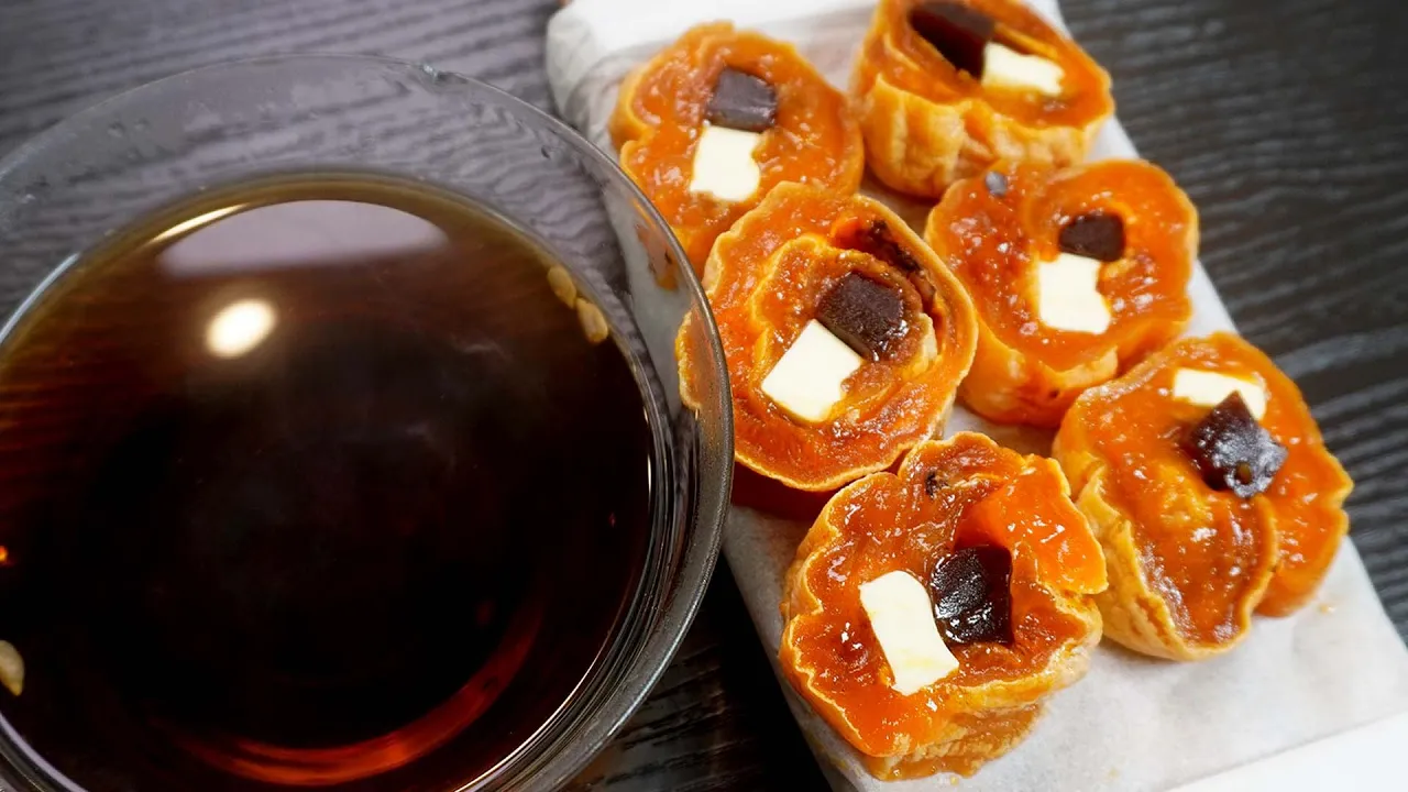 곶감 앙버터와 수정과