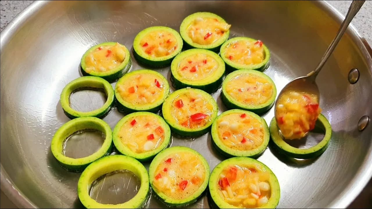 팽이버섯 호박전