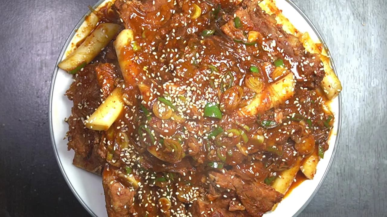 매운 등뼈찜