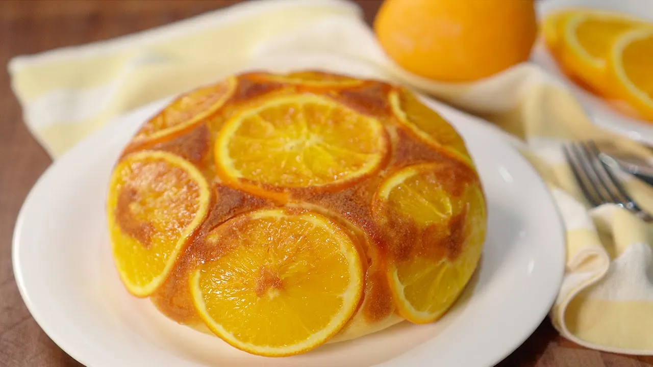 오렌지 밥솥 케이크