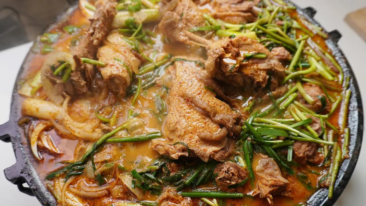 광주식 들깨 오리탕