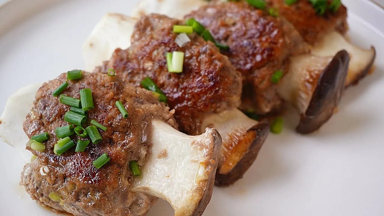 새송이버섯 떡갈비