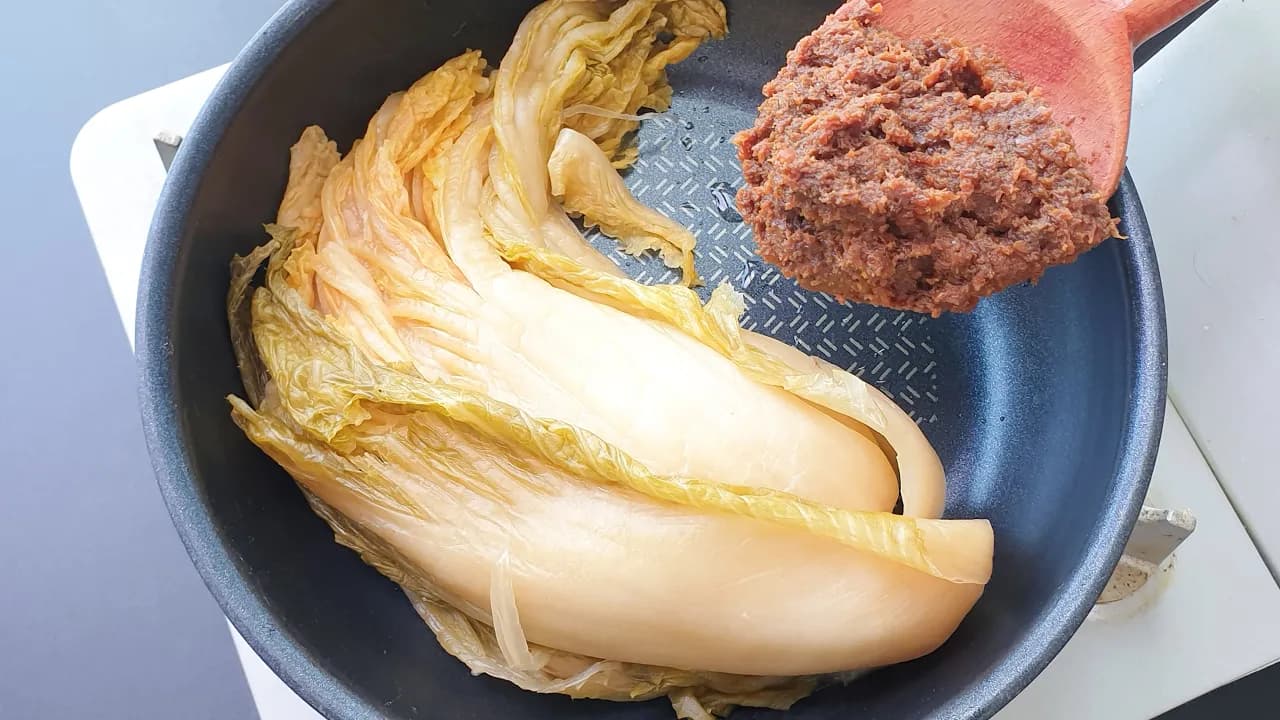 묵은지멸치조림