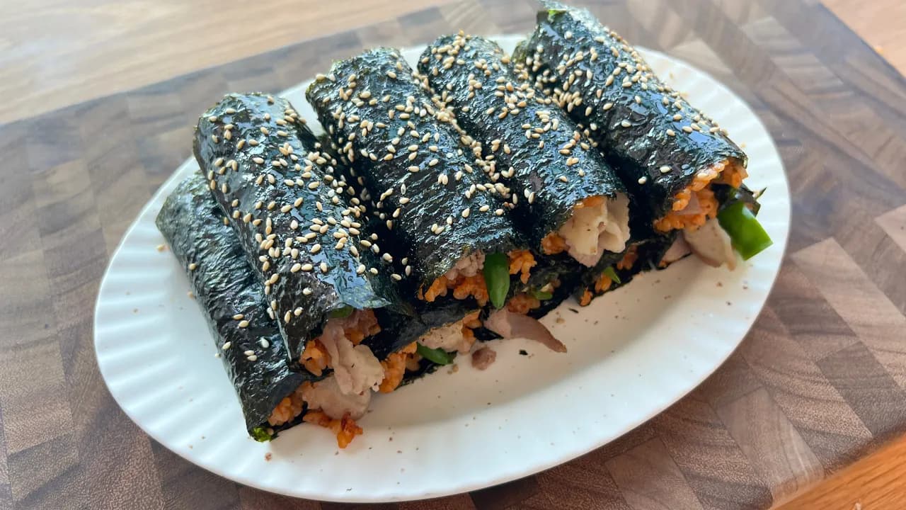 미니 삼겹살 김밥