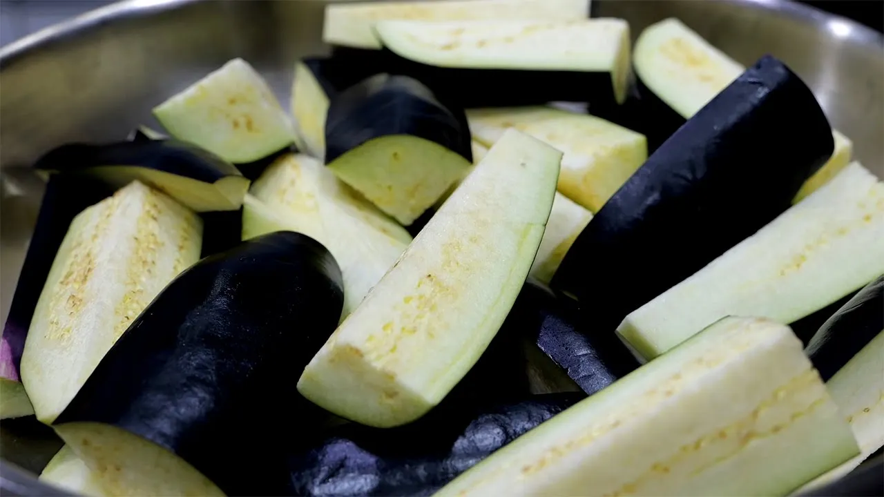 가지 들깨 무침