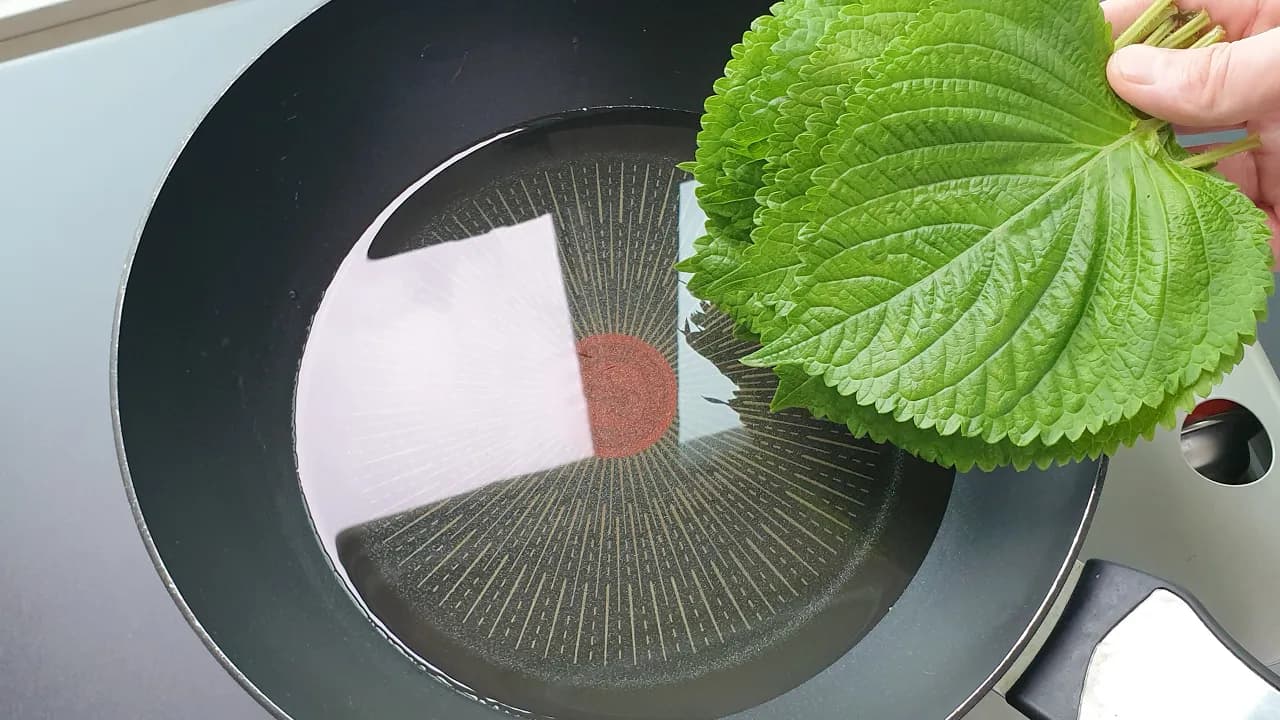 깻잎튀김과 깻잎자반