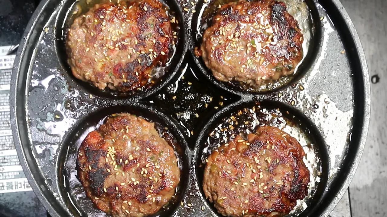 스팸 떡갈비 버거