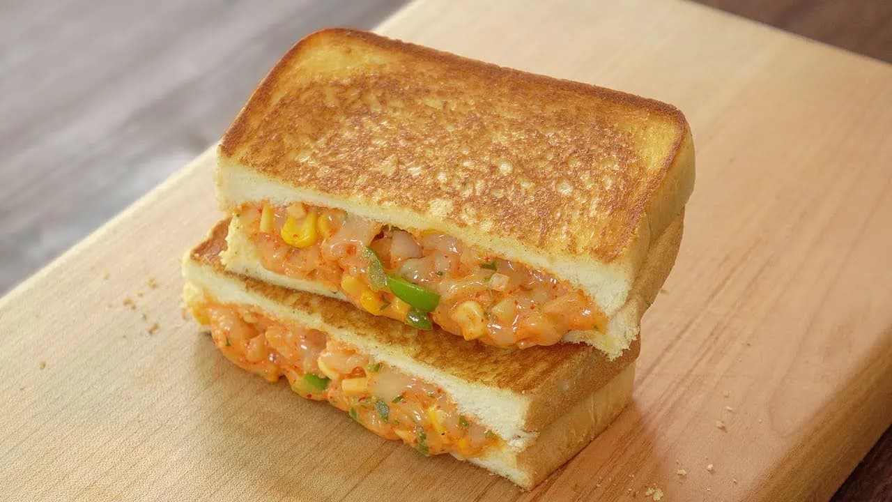 그릴드 콘치즈 토스트