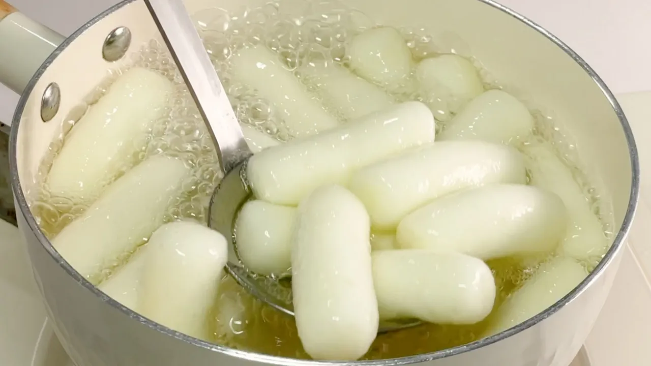 감자 기름 떡볶이