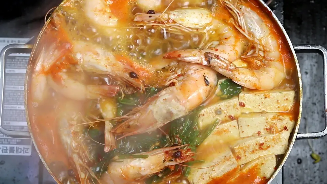 새우 풀코스 3종 (소금구이, 크림새우, 새우탕)