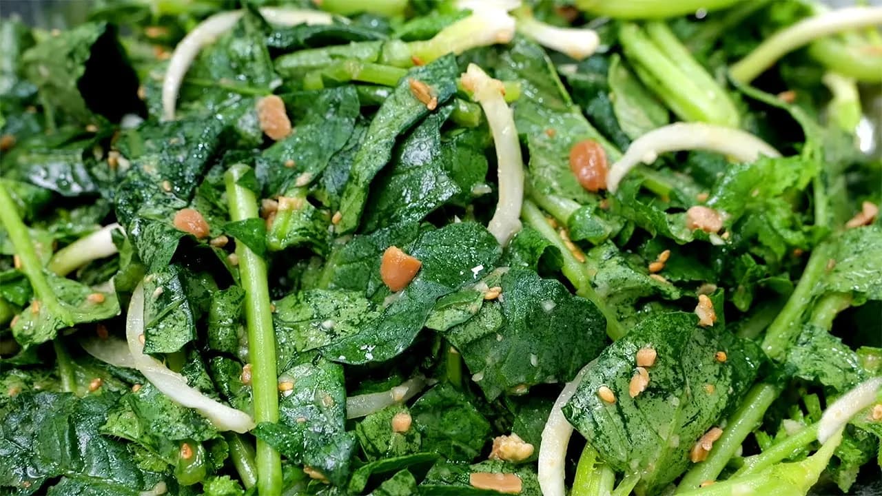 열무 된장 무침