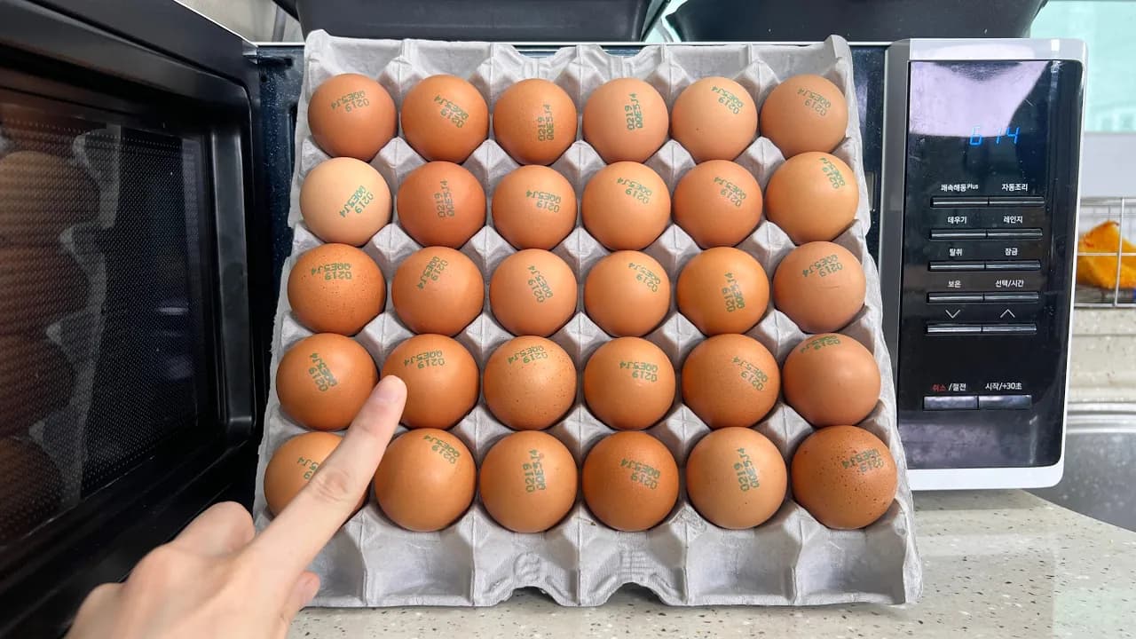 전자레인지 간장계란밥과 계란찜