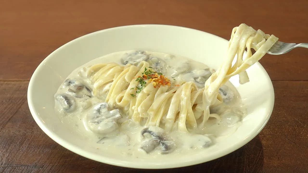 원팬 크리미 버섯 파스타