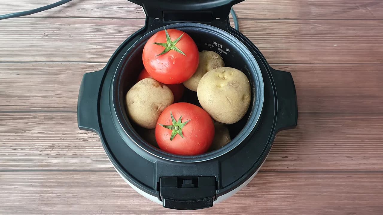 토마토 감자 밥솥찜