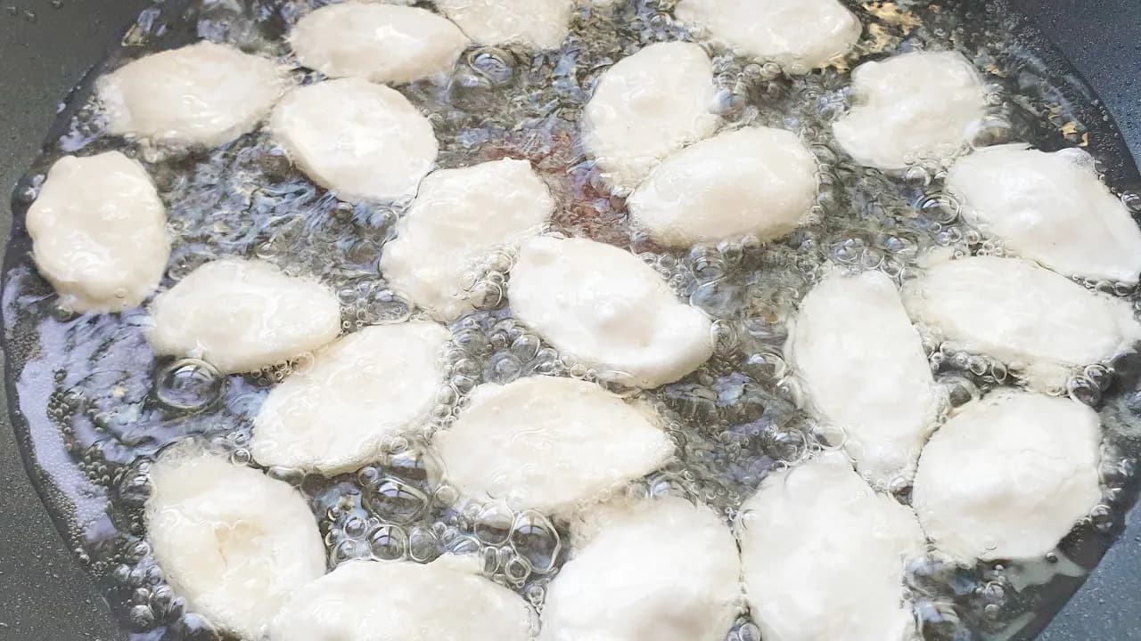 떡국떡 튀김 강정