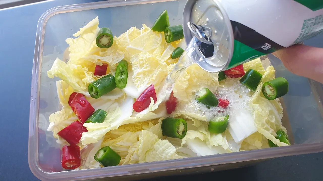 배추 사이다 장아찌
