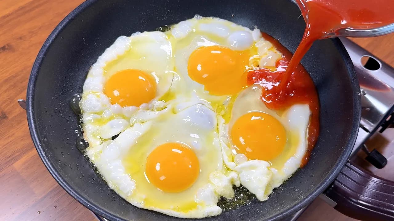 매콤 계란프라이 조림