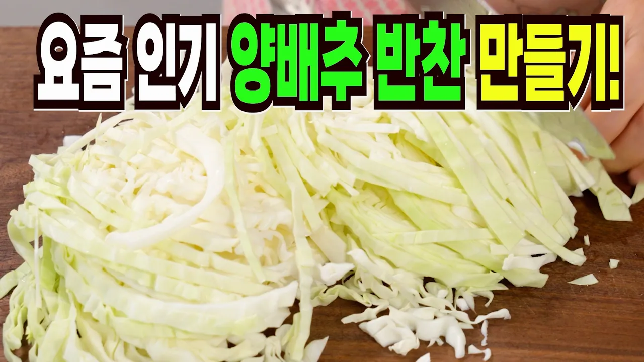 양배추 요리 3종 (양배추 생채, 두부말이와 참치쌈장, 양배추 절임)