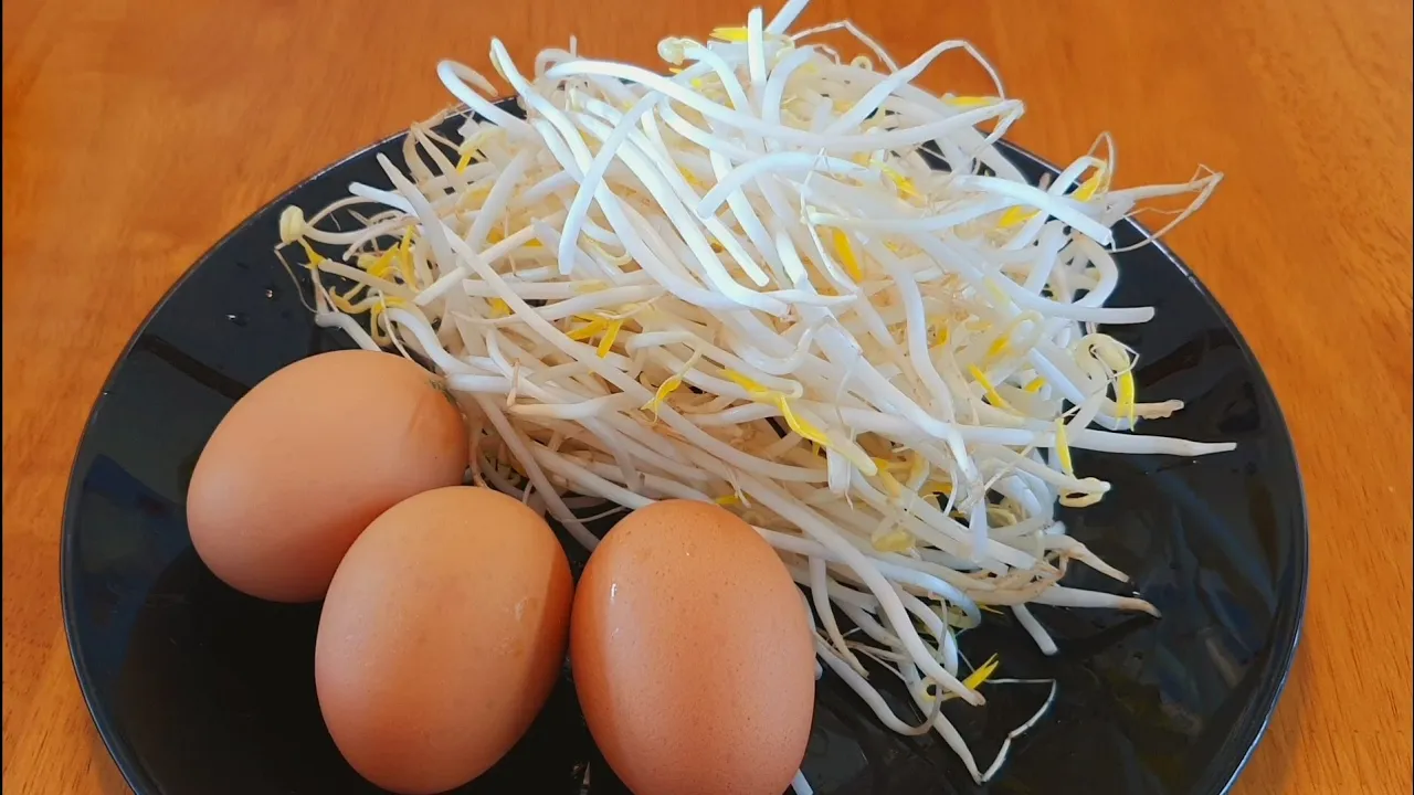 계란 숙주나물 볶음