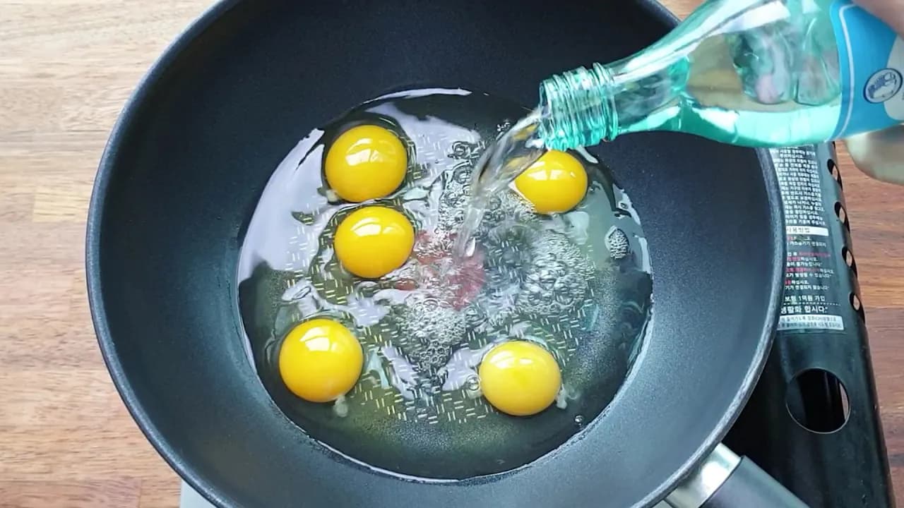 계란 노른자장과 흰자 계란말이