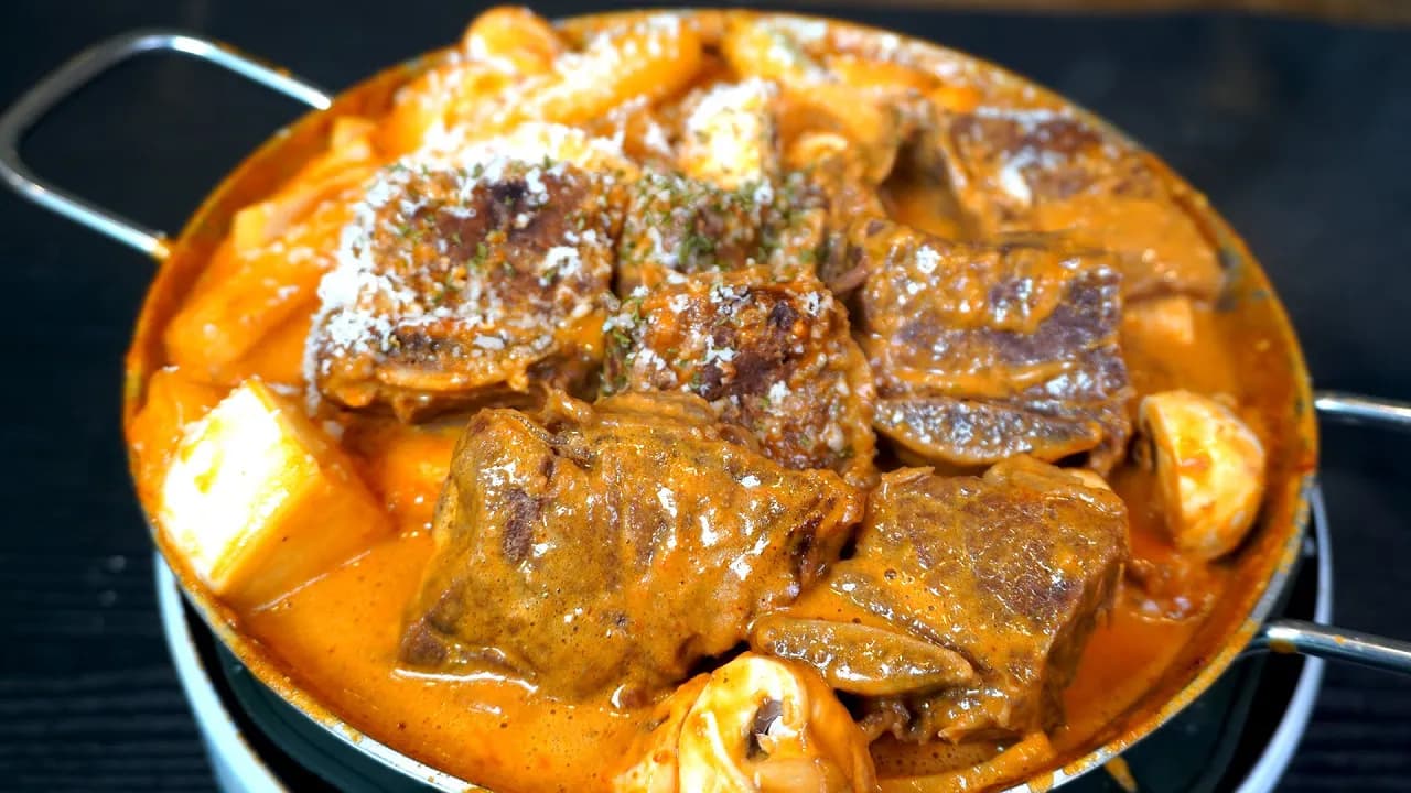매콤 크림 소갈비찜