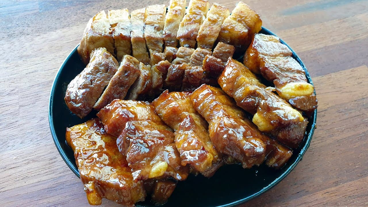 통삼겹 간장조림