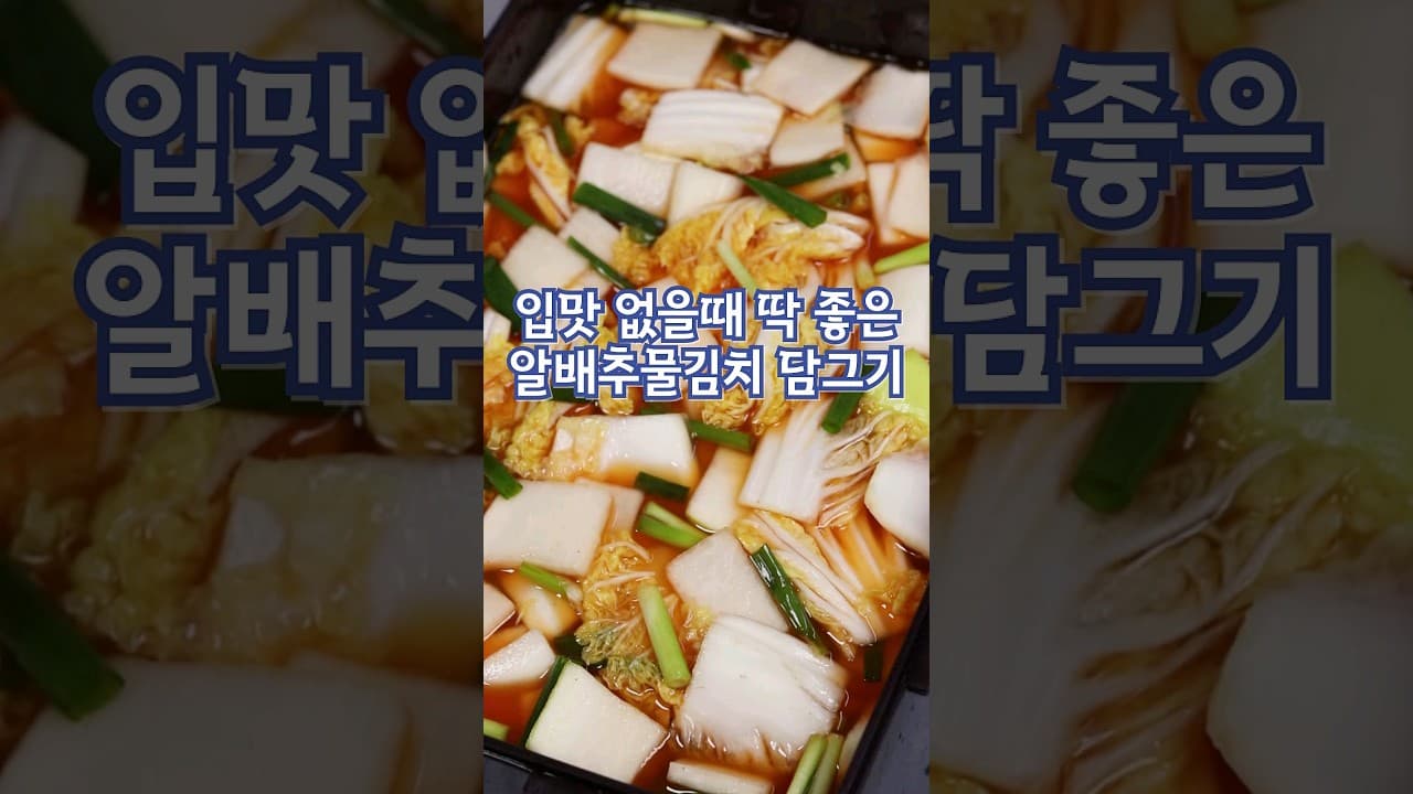 알배추물김치