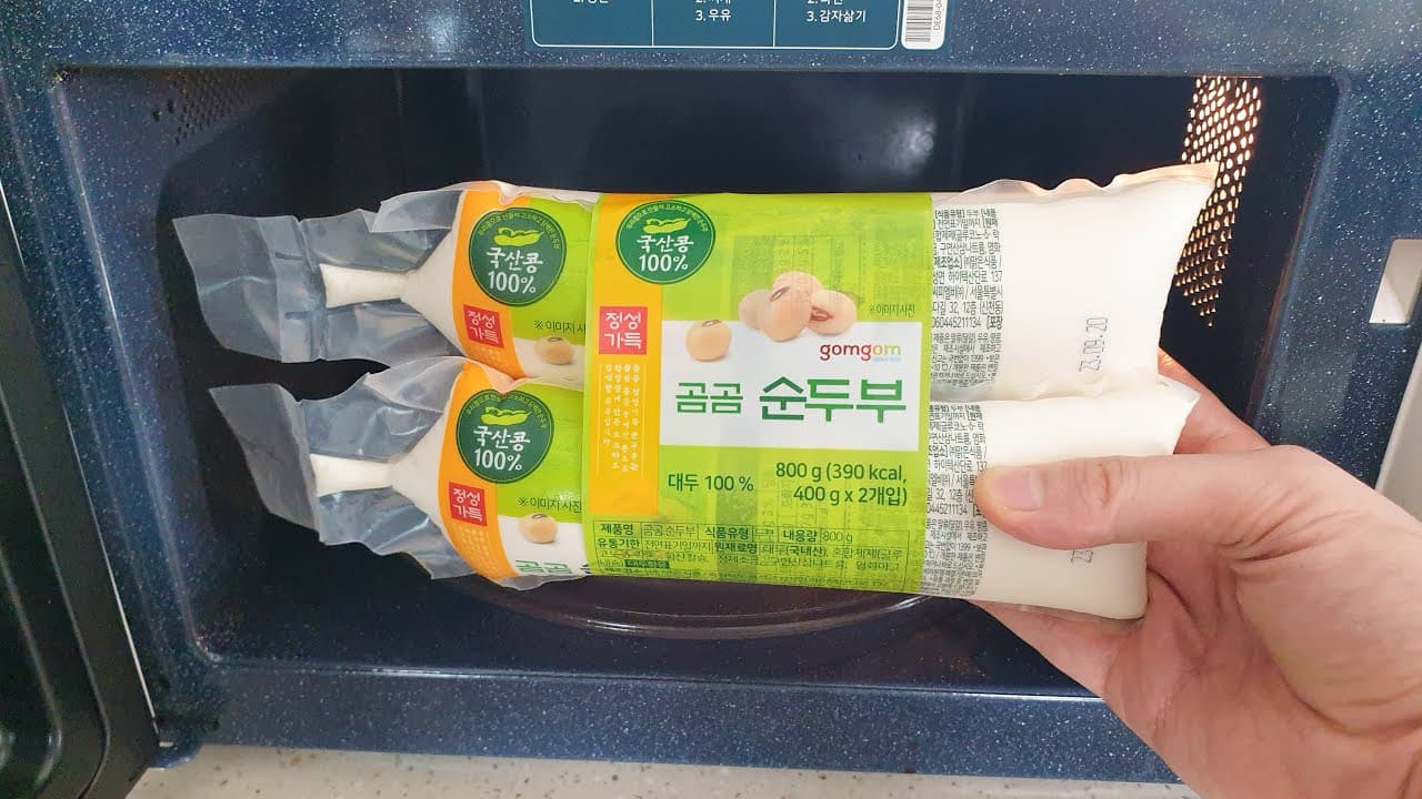 전자레인지 순두부 계란찜