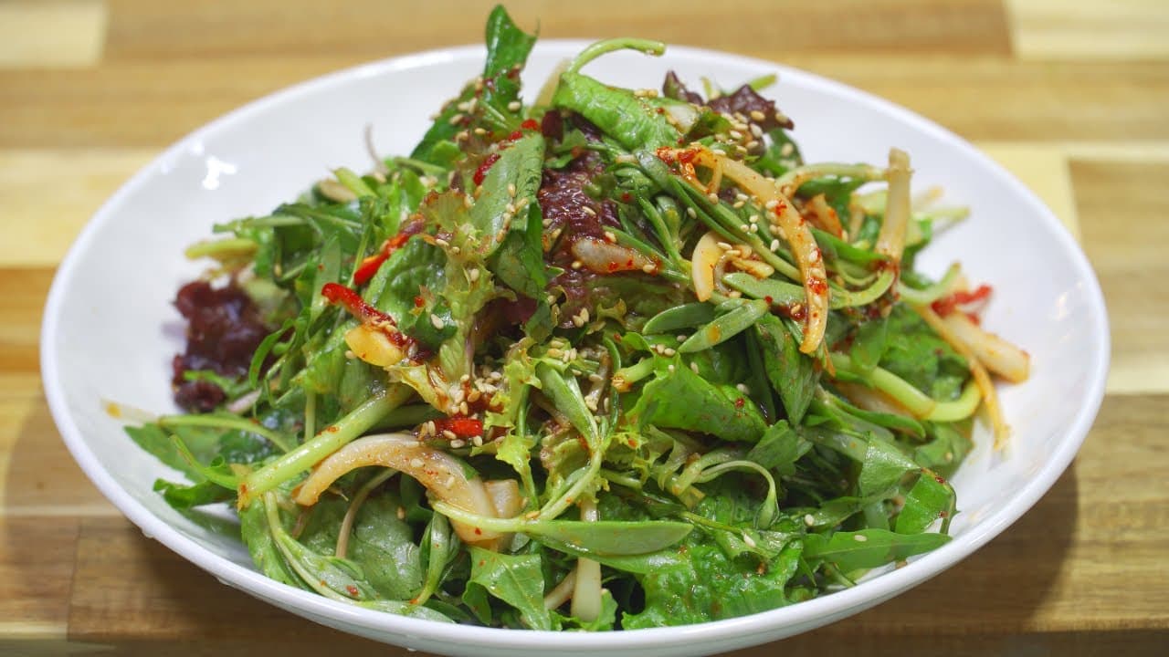 상추 야채 겉절이