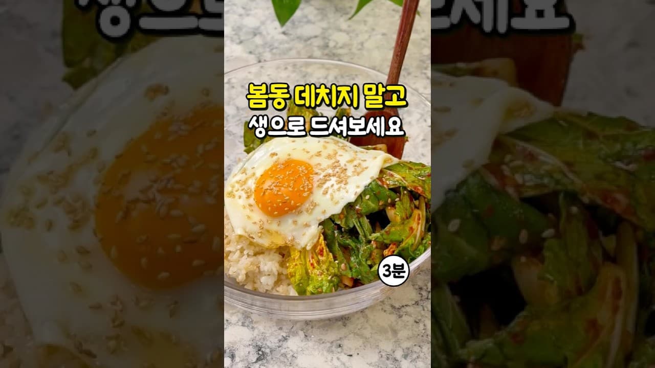 봄동 비빔밥