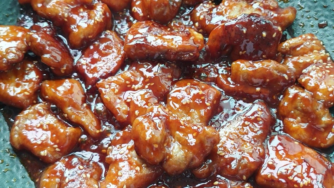 케찹 목살 볶음