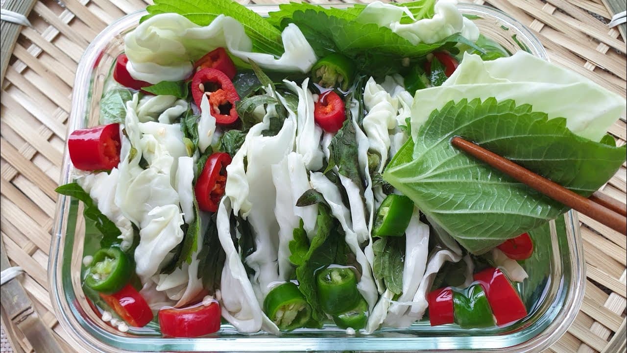 양배추깻잎피클