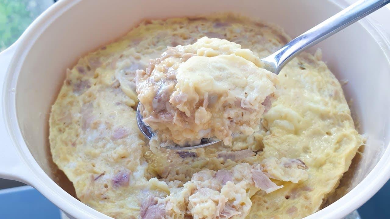 오트밀 참치 계란찜