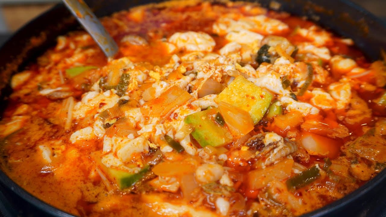 가리비 순두부찌개