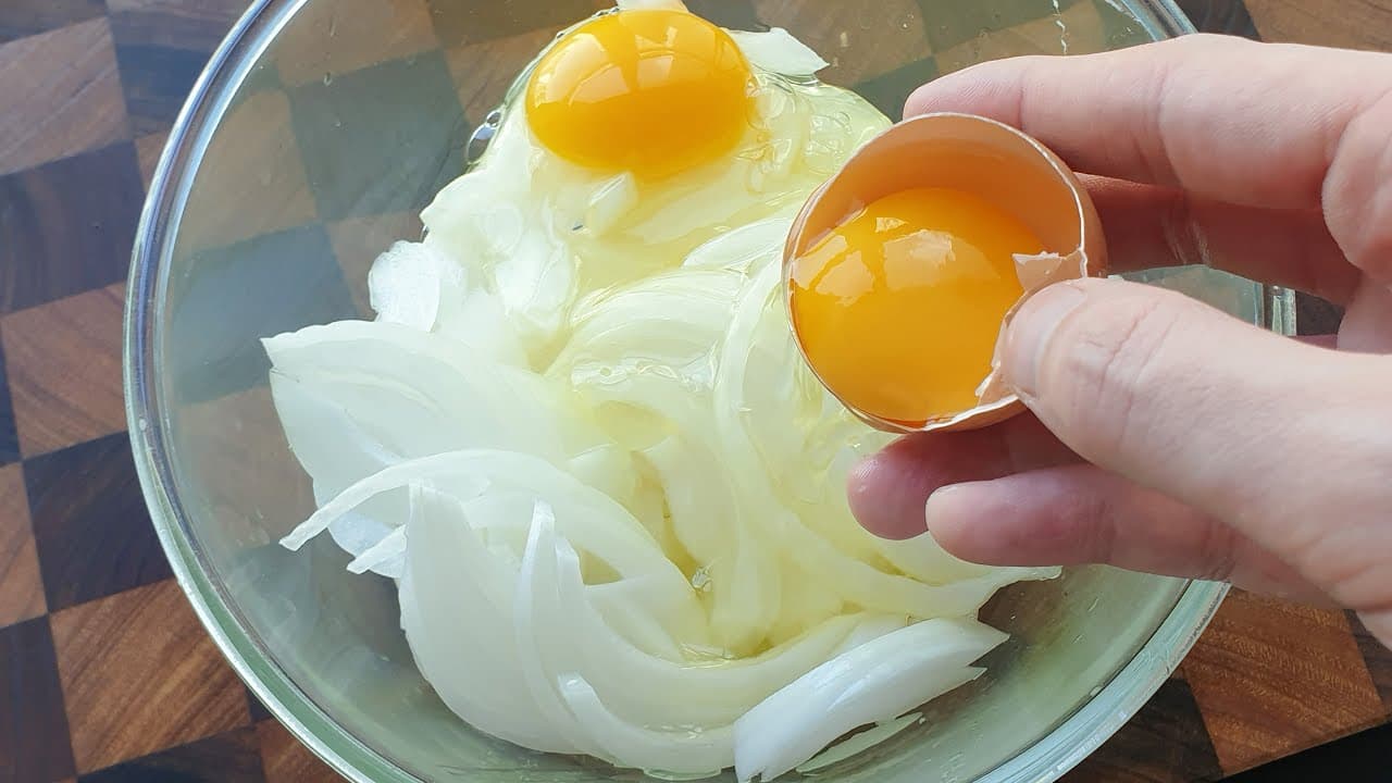 양파 계란 야채전