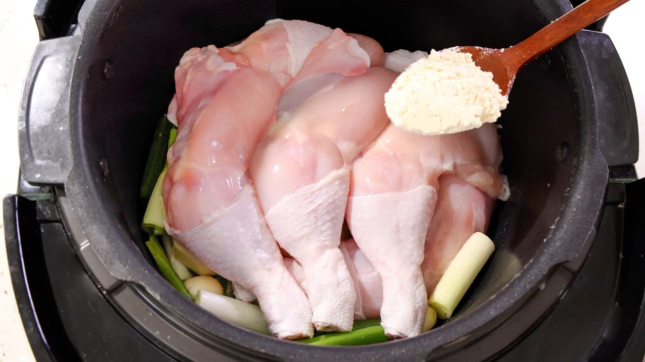 밥솥 닭다리 삼계탕