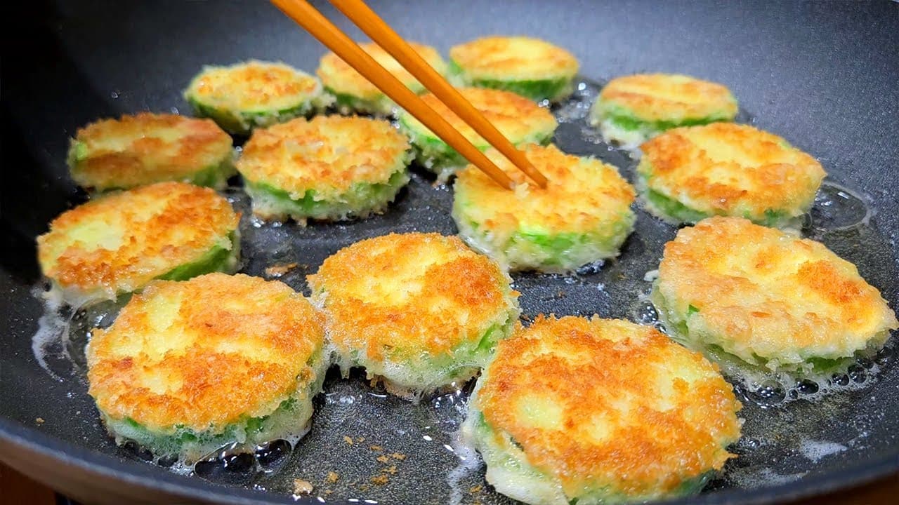 바삭한 애호박전