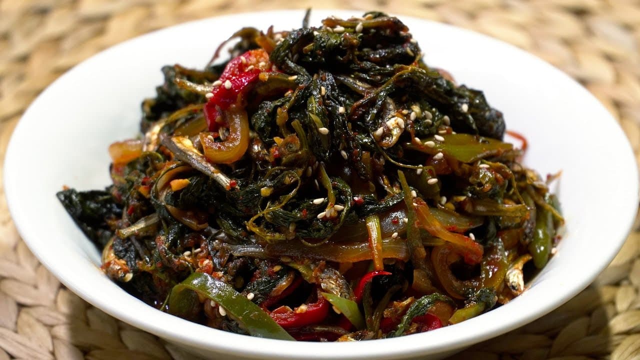 깻잎순 멸치조림