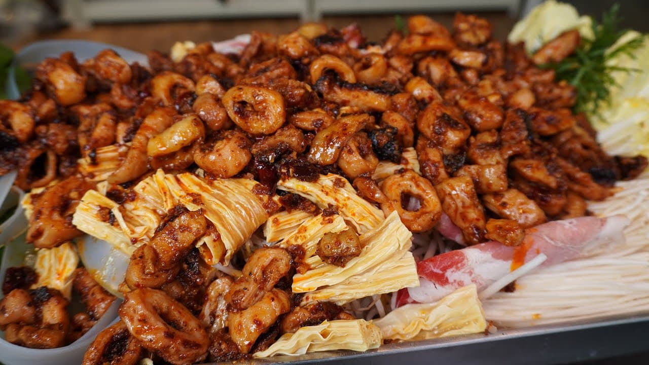 막창 마라 전골