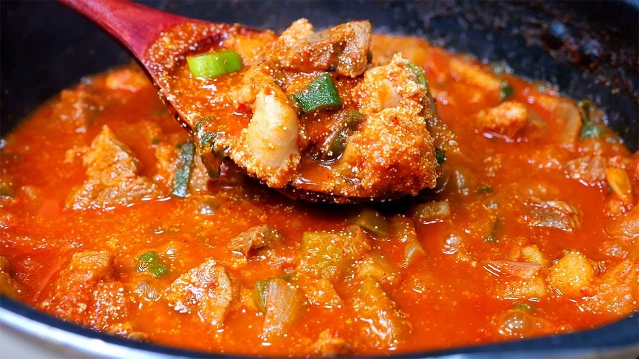 돼지고기 명란 짜글이