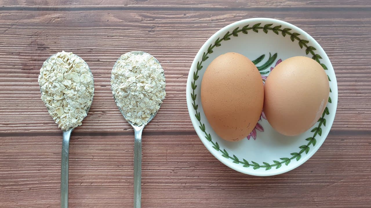 오트밀 계란 팬케이크