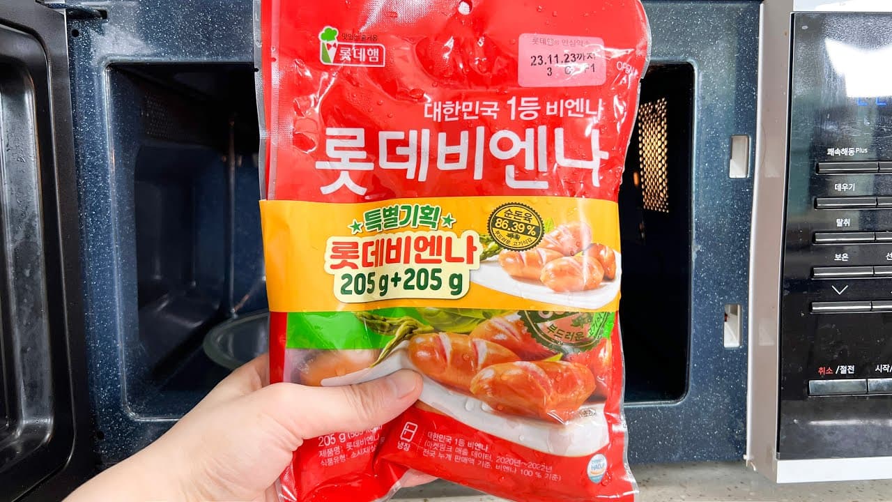 전자레인지 비엔나소세지볶음