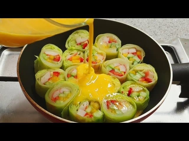 양배추 김밥 팬케이크