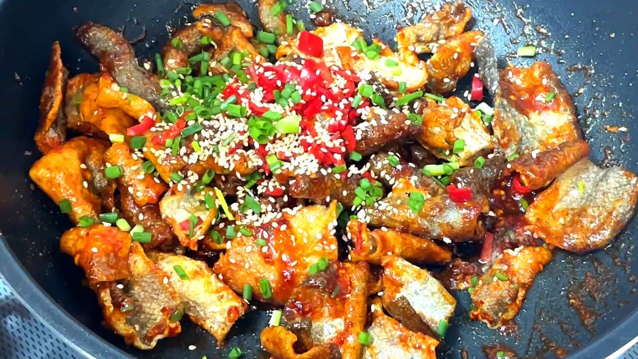 명태껍질볶음
