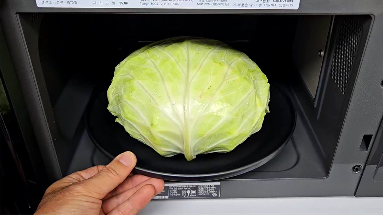 양배추찜과 멸치쌈장