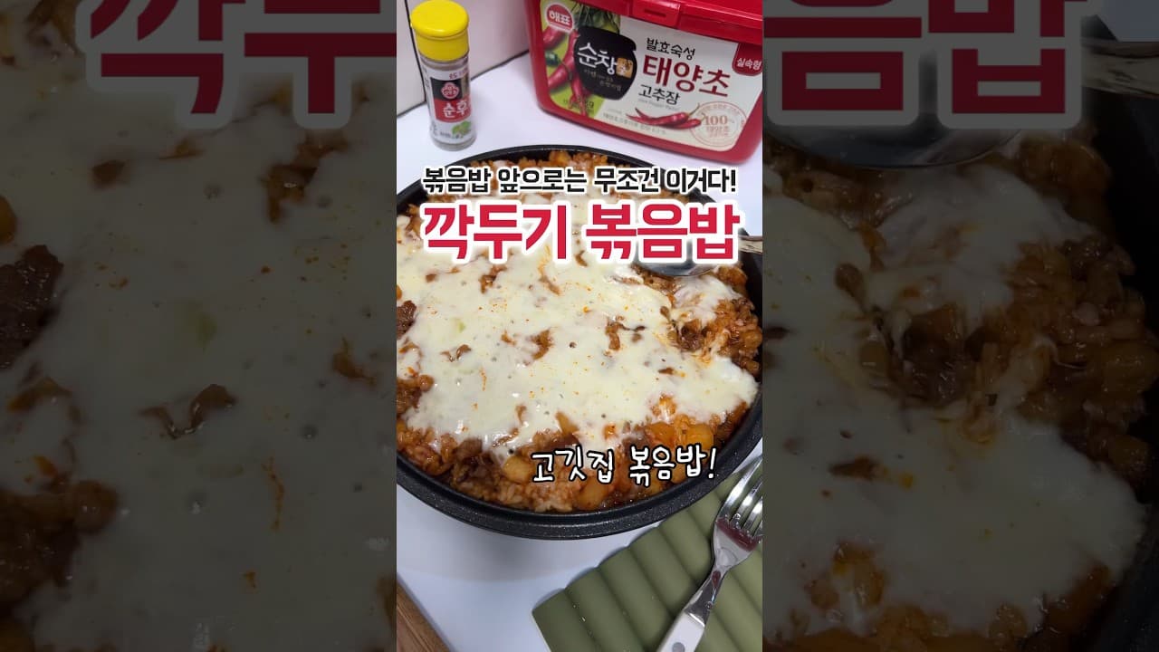 깍두기 차돌볶음밥