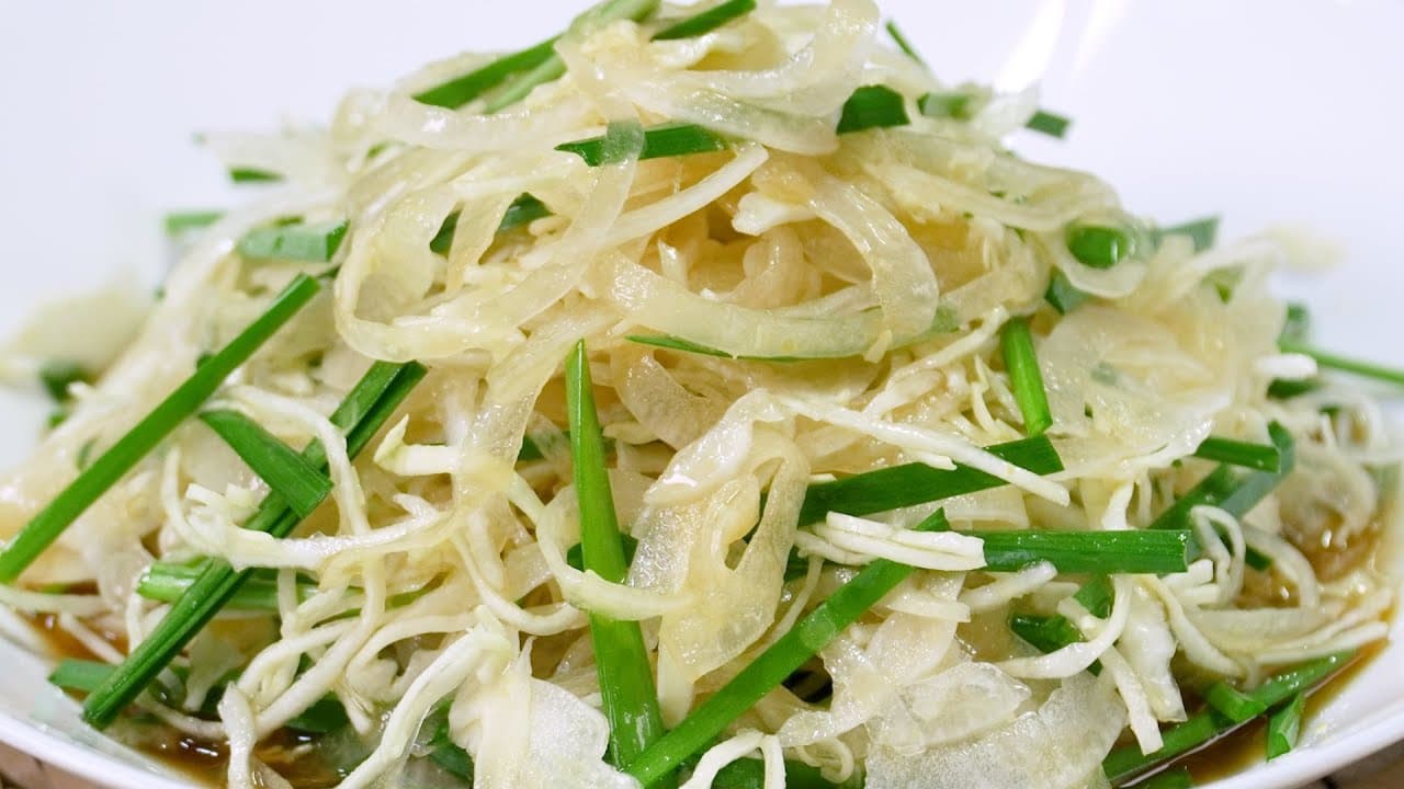 고기집 양파 샐러드